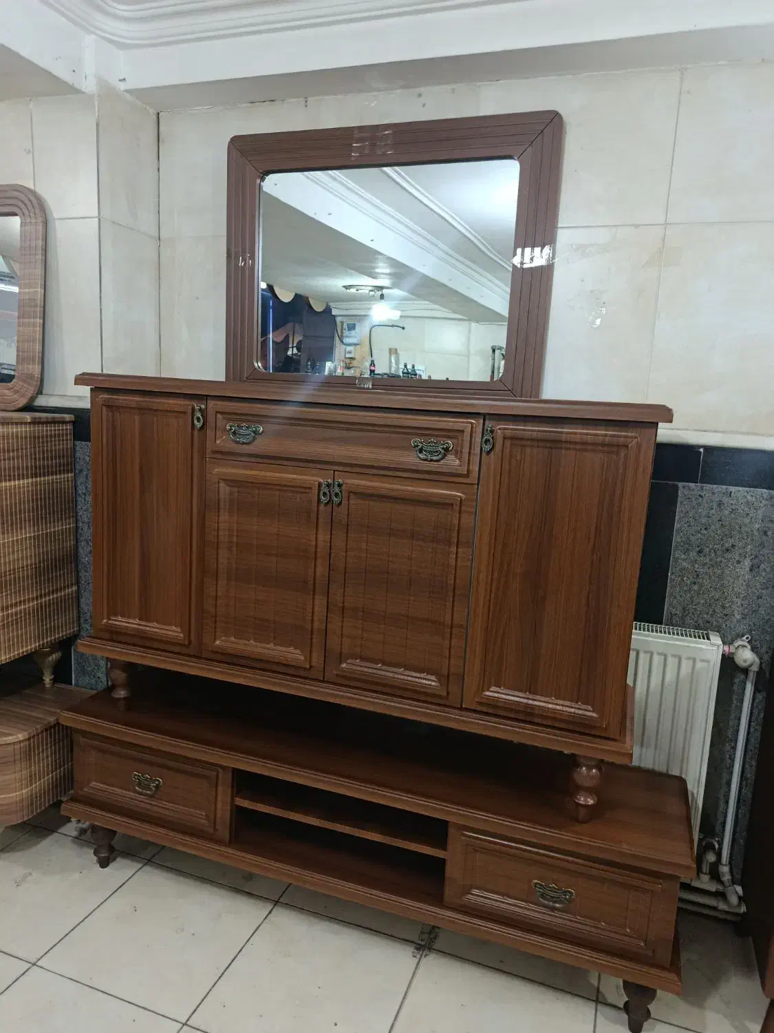 آینه کنسول مدل رومانی|بوفه، ویترین، کنسول|تبریز, |دیوار