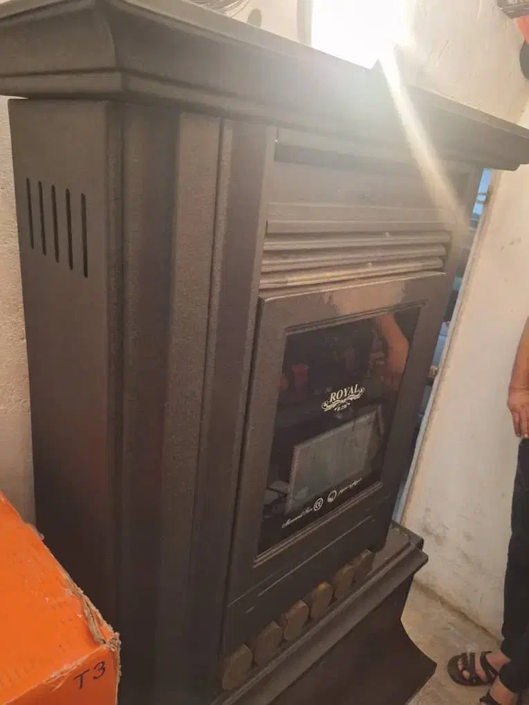 بخاری گازی طرح شومینه چدن|بخاری، هیتر، شومینه|کرج, شهرک بنفشه|دیوار