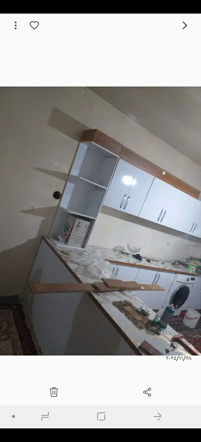 کابینت بدنه فلزی درب چوبی در رزن.|مصالح و تجهیزات ساختمان|رزن, |دیوار