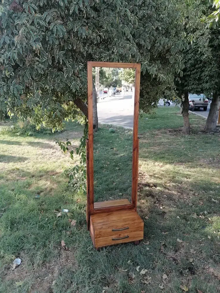 آینه تمام قد با چوب روسی|آینه|ارومیه, |دیوار