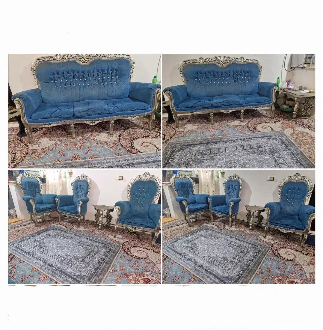 فروش مبل 7 نفره با میز عسلی|مبلمان خانگی و میز عسلی|املش, |دیوار