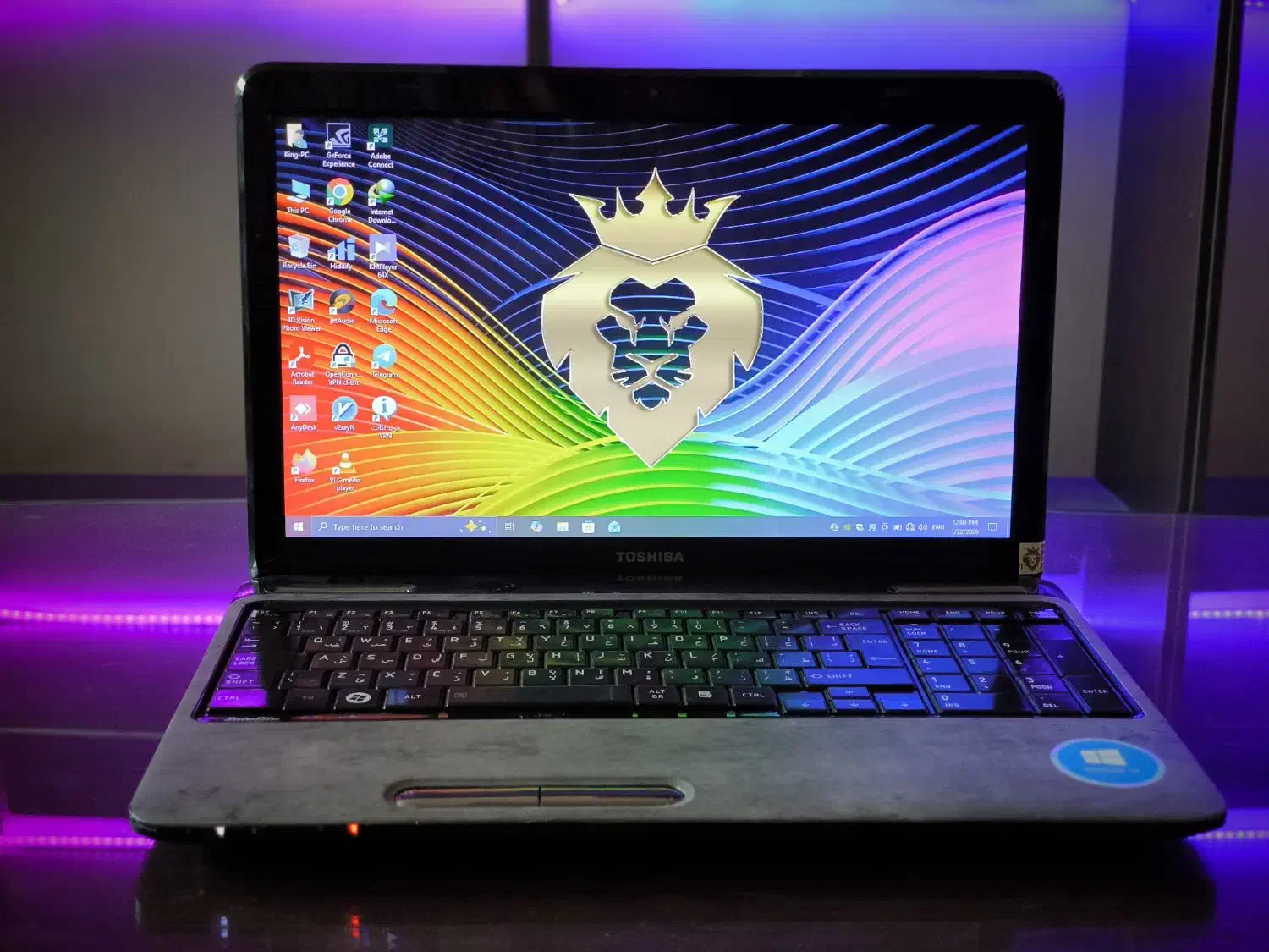 لپتاپ خانگی توشیبا گرافیک دار فول کیبورد باطری نو|رایانه همراه|تهران, بلوار کشاورز|دیوار