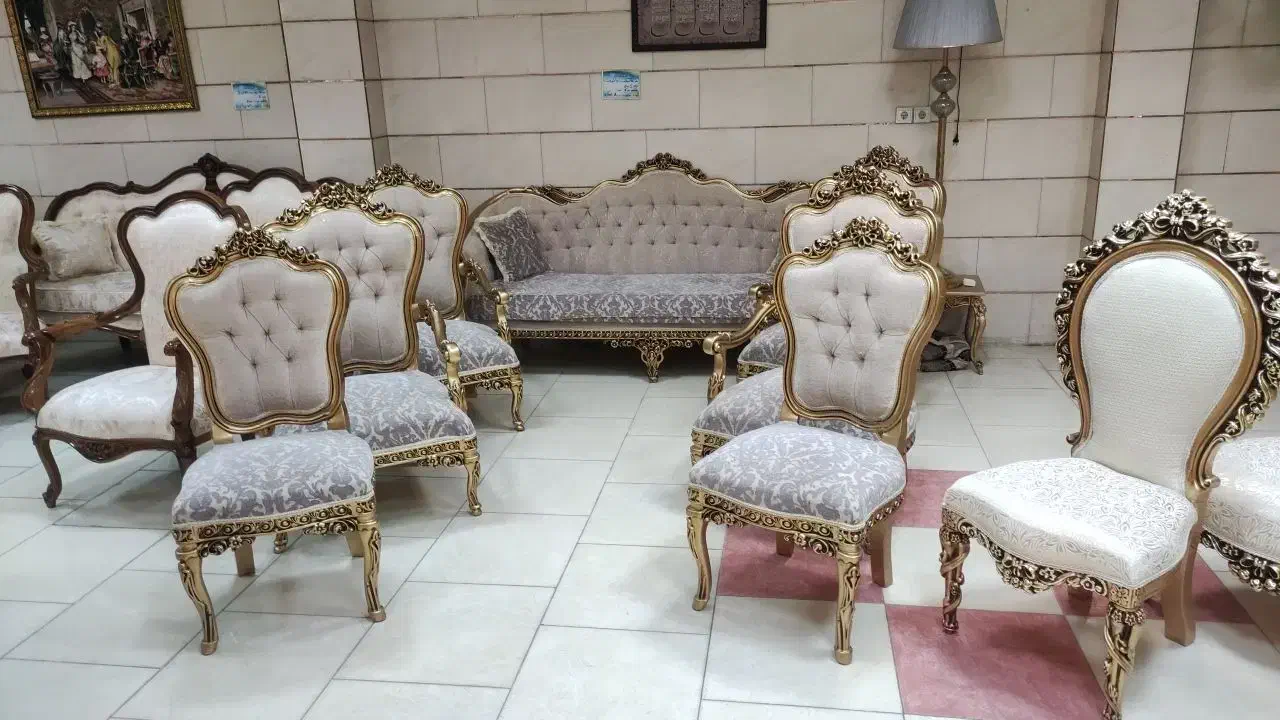 3دست مبل پرنس 9نفره چوب راش تخفیف ویژه %40|مبلمان خانگی و میز عسلی|اهواز, گلستان|دیوار