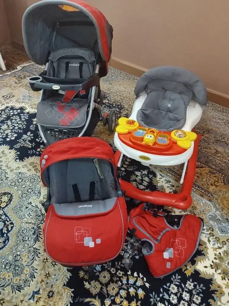 ست کالسکه و روروک کریر آعوشی|کالسکه و لوازم جانبی|لار, |دیوار