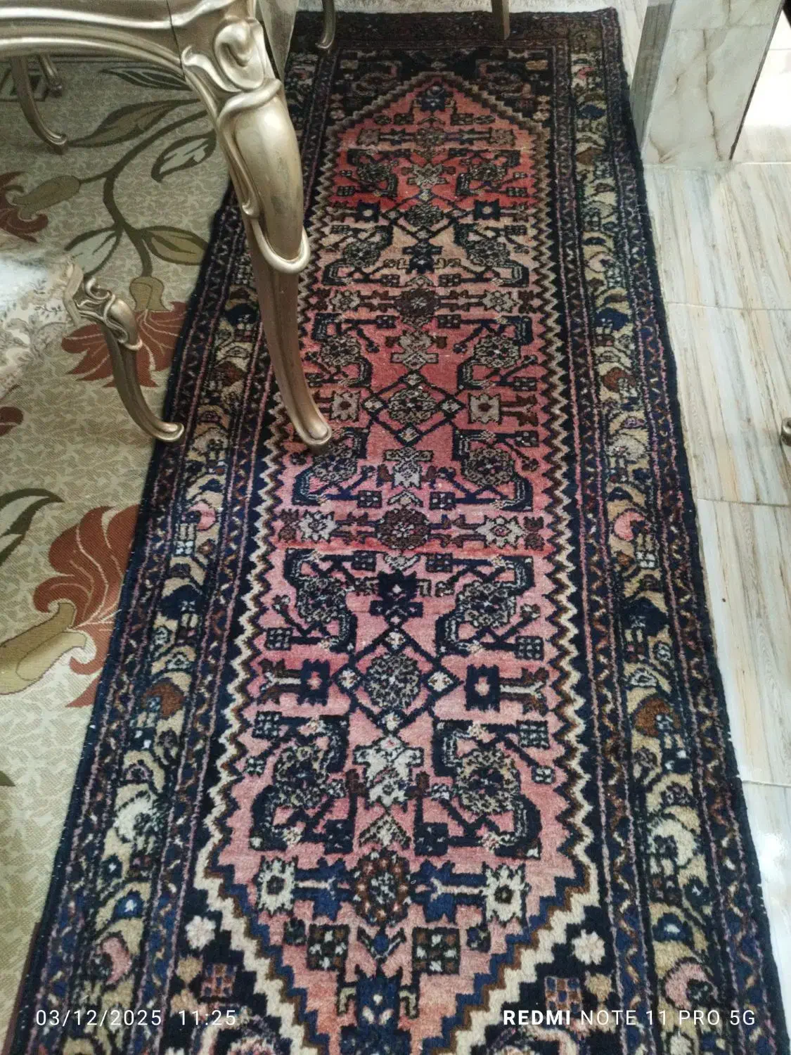 فرش صدساله وقدیمی سه متر در یک متر|فرش|شهریار, ابراهیم‌آباد|دیوار