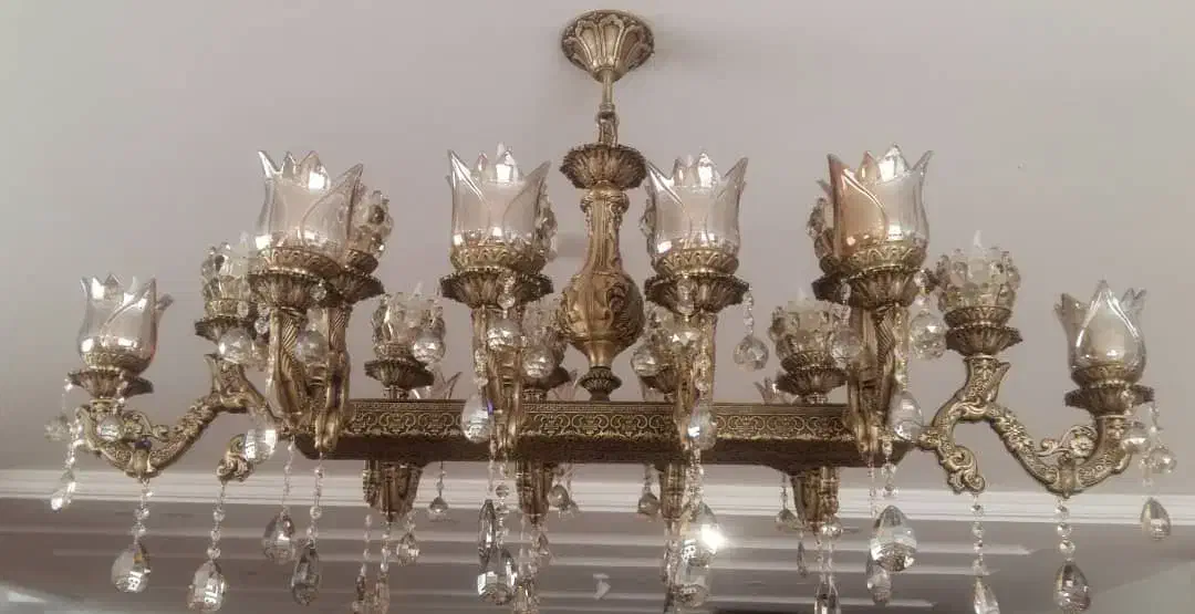 لوستر ملکه|لوستر و چراغ آویز|اراک, |دیوار