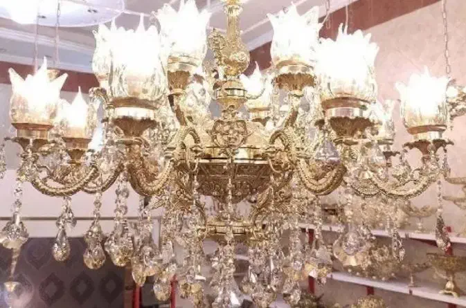 لوستر برنز|لوستر و چراغ آویز|بوشهر, |دیوار