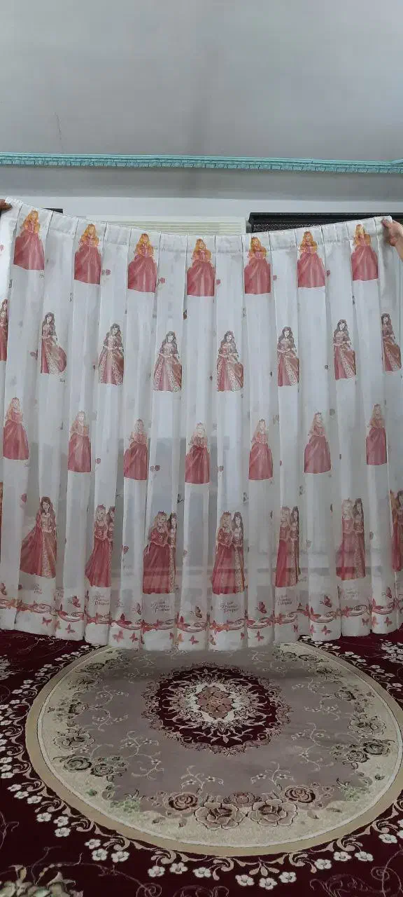 پرده پنجره|پرده، رانر، رومیزی|ساری, |دیوار