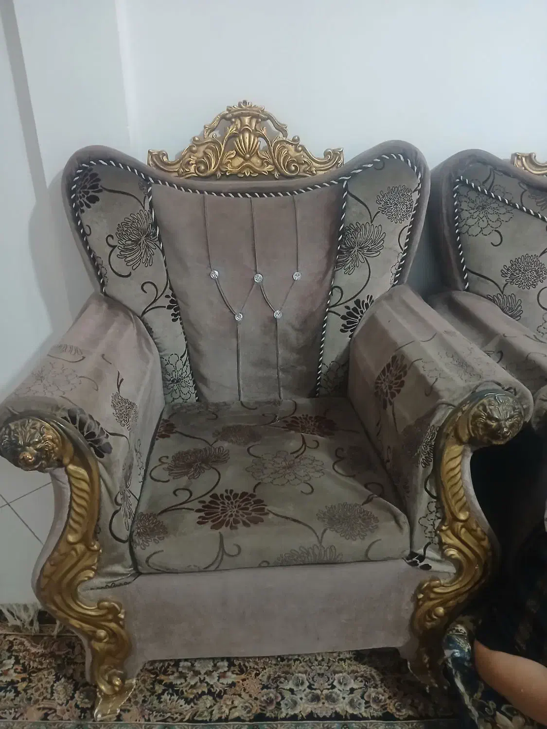 مبل هفت نفره سلطنتی|مبلمان خانگی و میز عسلی|کهریزک, |دیوار