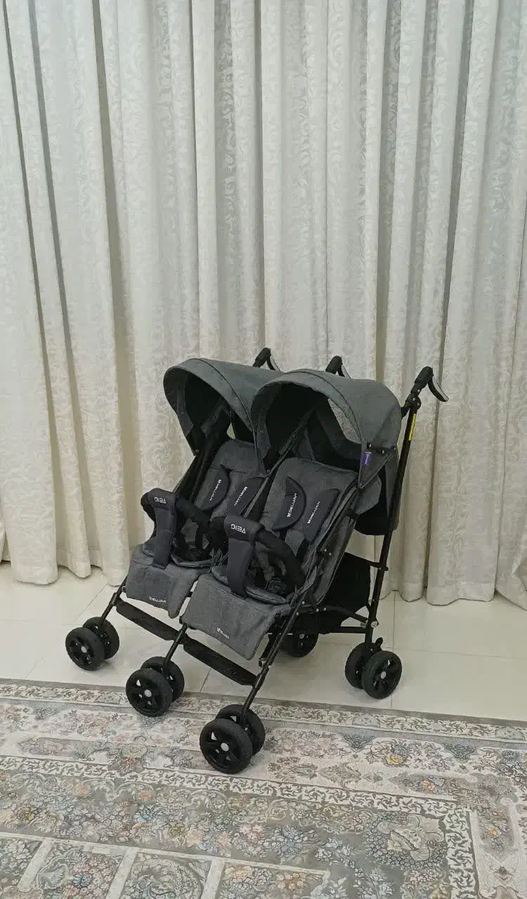 کالسکه دوقلو دلیجان در حد نو|کالسکه و لوازم جانبی|باقرشهر, |دیوار