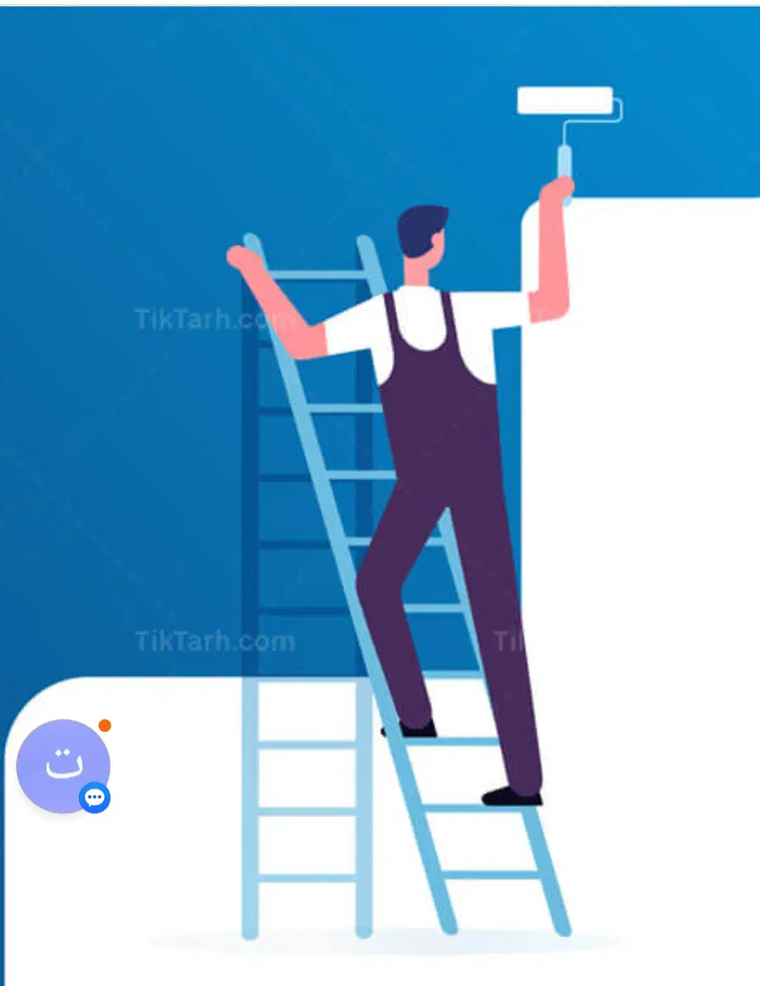 نقاشی صنعتی و ساختمان‌|خدمات پیشه و مهارت|اشتهارد, |دیوار