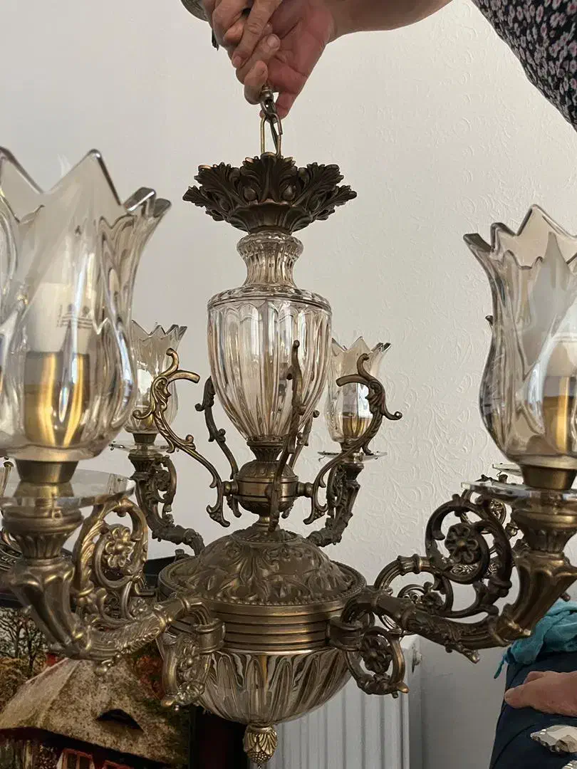 لوستر برنز اصل|لوستر و چراغ آویز|اندیشه, اندیشه فاز ۱|دیوار