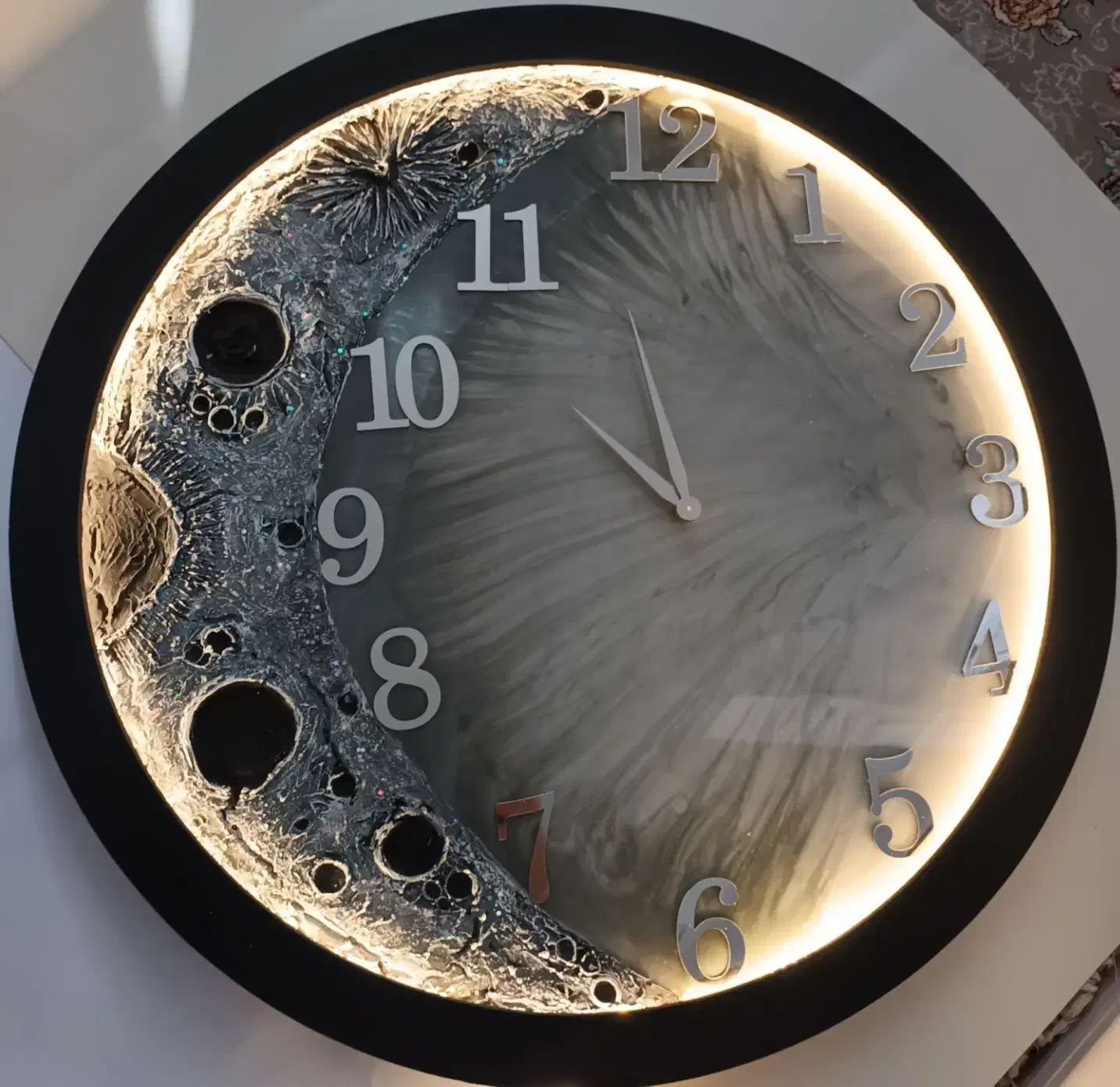 ساعت ماه،تابلو ماه|ساعت دیواری و تزئینی|زنجان, |دیوار