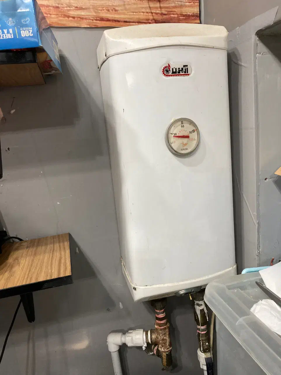 آبگرمکن برقی آزمون 10 لیتری|آبگرمکن، پکیج، شوفاژ|رشت, منظریه|دیوار