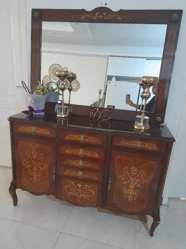 کونسول منبت کاری شده وکار رنگ|بوفه، ویترین، کنسول|فردیس, فردیس|دیوار