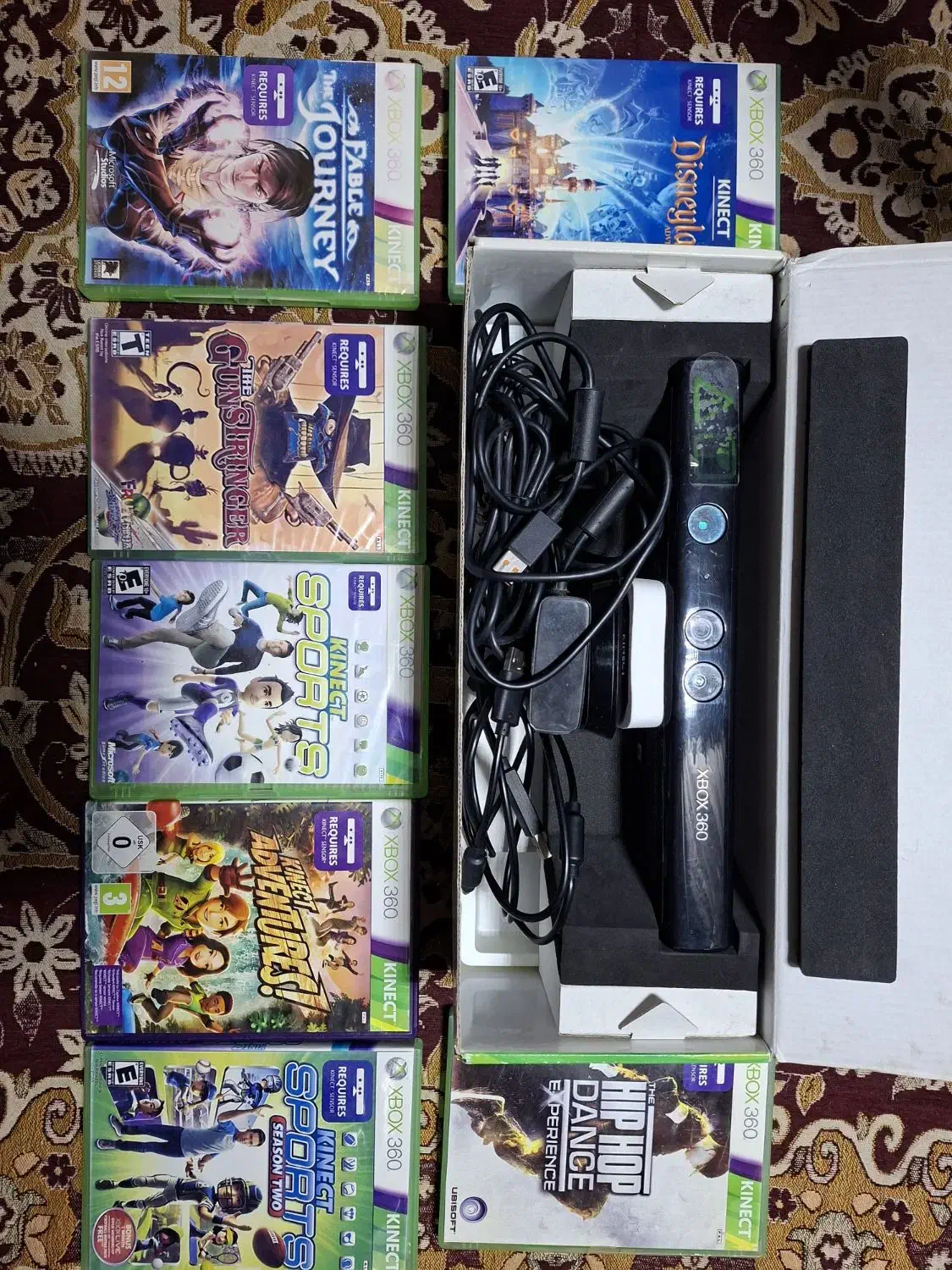 کنسول کینکت ایکس باکس ۳۶۰ با سی دی|کنسول، بازی ویدئویی و آنلاین|مشهد, سجادیه|دیوار