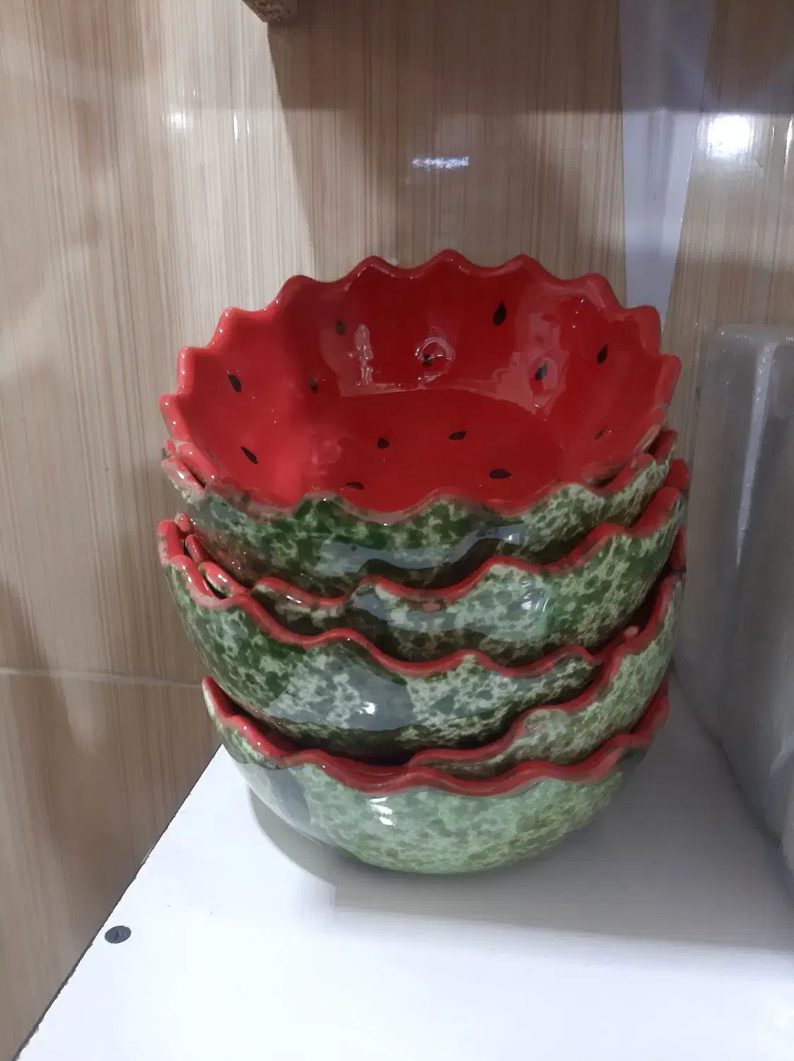 کاسه یلدایی طرح هندوانه|ظروف سرو و پذیرایی|اهواز, گلدشت|دیوار