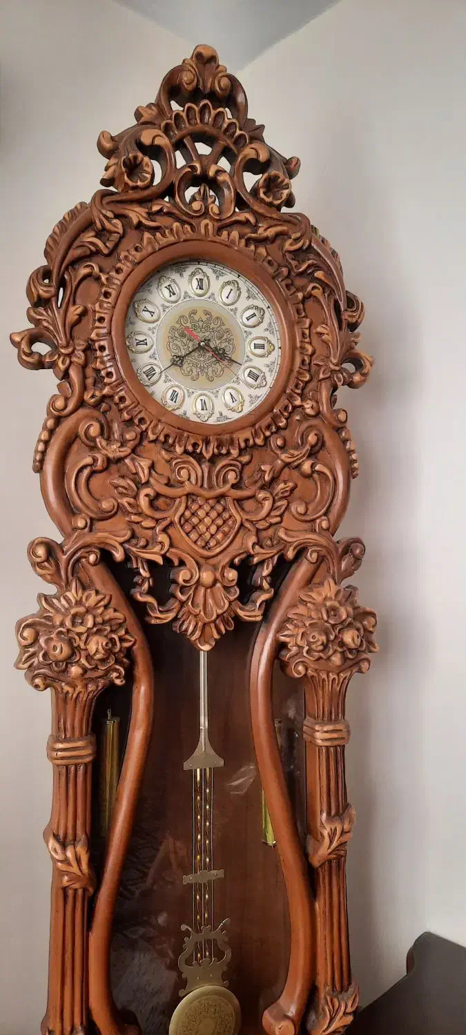 ساعت ایستاده تمام چوب|ساعت دیواری و تزئینی|ری, شهید غیوری (ابن باویه)|دیوار