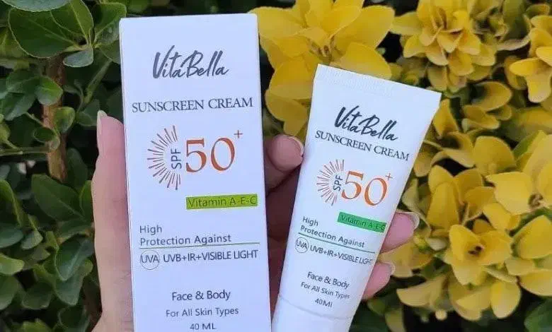 vitabella کرم ضد آفتاب چند کاره ۵۰spf ایتالیایی|آرایشی، بهداشتی، درمانی|اهواز, کیانپارس |دیوار