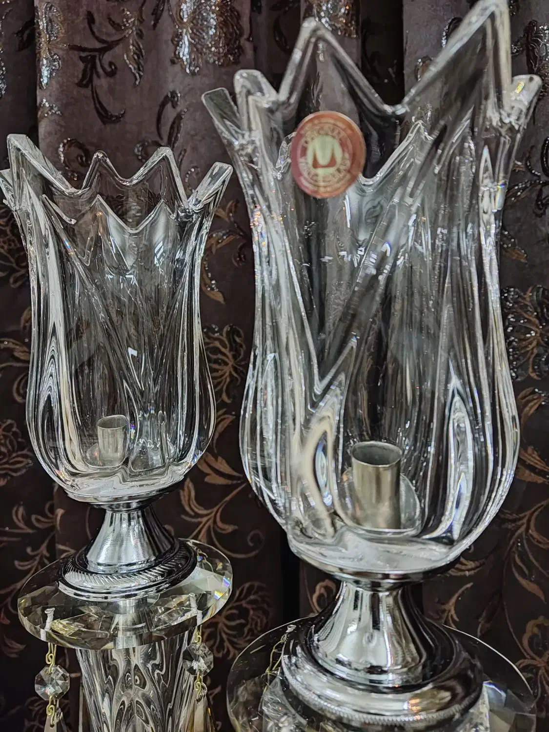 شمعدان کریستال اصل والتـر آلمان|صنایع دستی و سایر لوازم تزئینی|تهران, سردارجنگل|دیوار