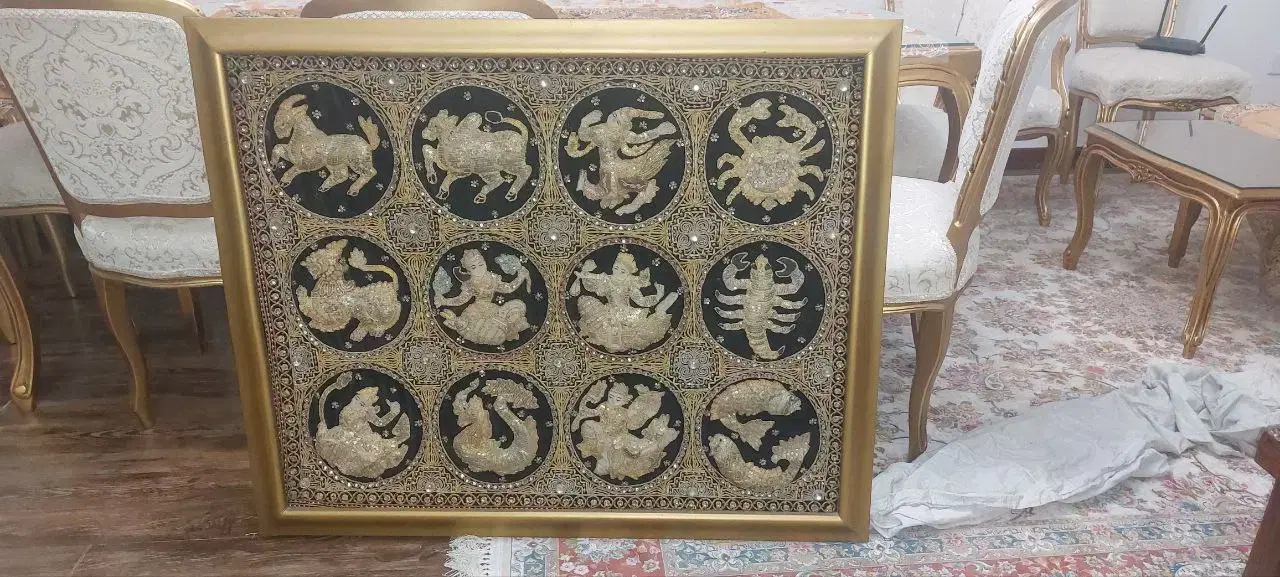 فروش تابلو برجسته دوزی آنتیک ۳۰ ساله|صنایع دستی و سایر لوازم تزئینی|تهران, شهرک صدرا|دیوار