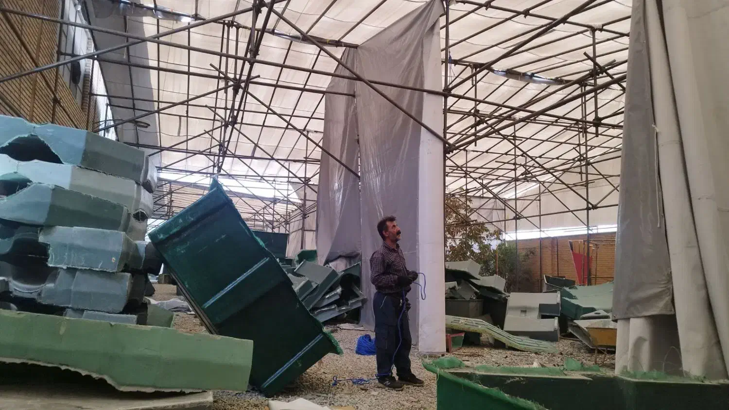 چادر برزنت سقف روی داربست دوخت و سایبان|کوهنوردی و کمپینگ|تهران, تهرانسر شرقی|دیوار