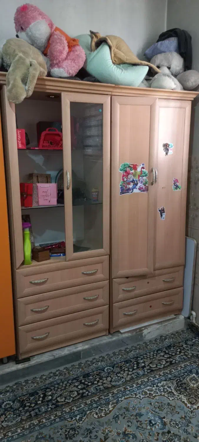 کمد نوجوان|تخت و سرویس خواب|گرمسار, |دیوار