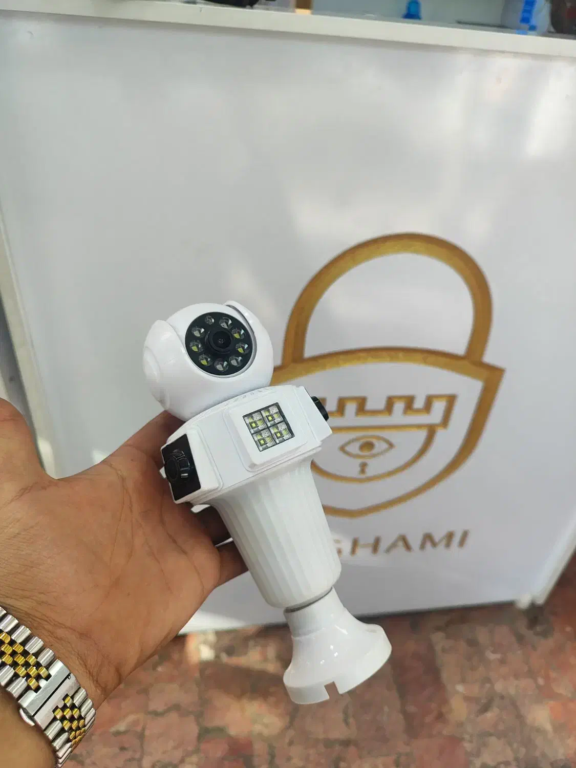 دوربین مکعبی سیمکارتی ودوربین لامپی وایفایی360درج|دوربین مداربسته|مشهد, رده|دیوار