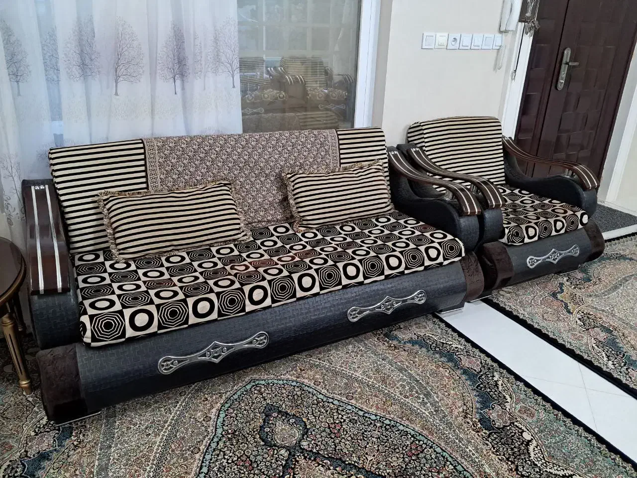 مبل هفت نفره|مبلمان خانگی و میز عسلی|گلمکان, |دیوار