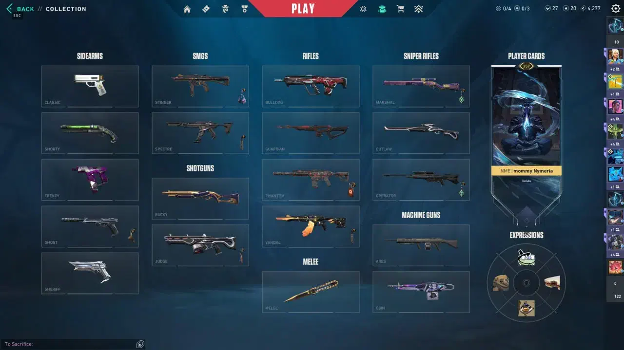 اکانت ولورانت فول اسکین 75K یوز ریجن ترکیه|کنسول، بازی ویدئویی و آنلاین|تهران, شهرک فرهنگیان|دیوار