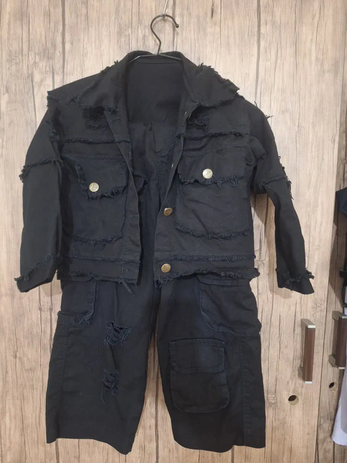 کت جین باشلوارش بچه گانه|کفش و لباس بچه|مسجد سلیمان, |دیوار