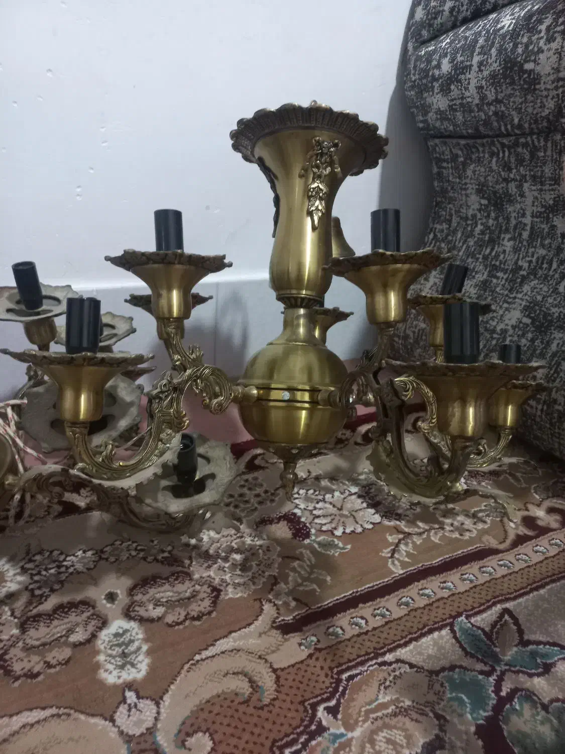 لوستر ۵شاخه اصل اصل|لوستر و چراغ آویز|میانه, |دیوار