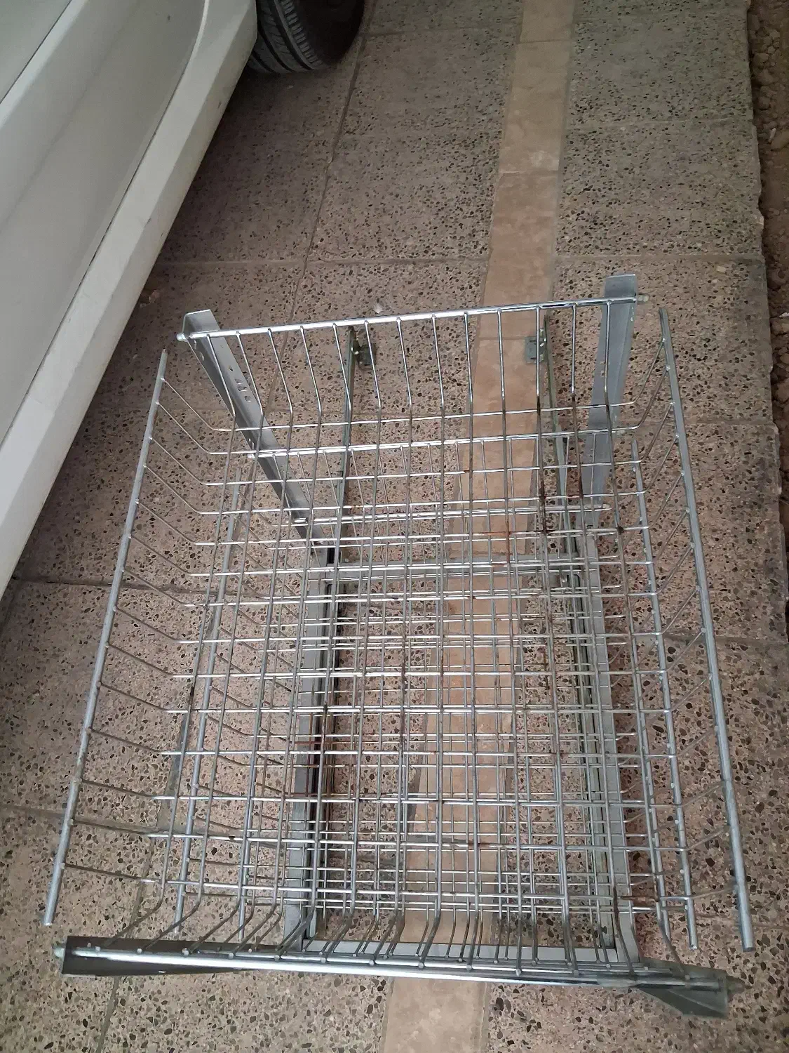 سبد سوپری نظم دهنده استیل کف ریلی داخل کابینتی|آب‌چکان و نظم‌دهنده ظروف|ری, دیلمان|دیوار