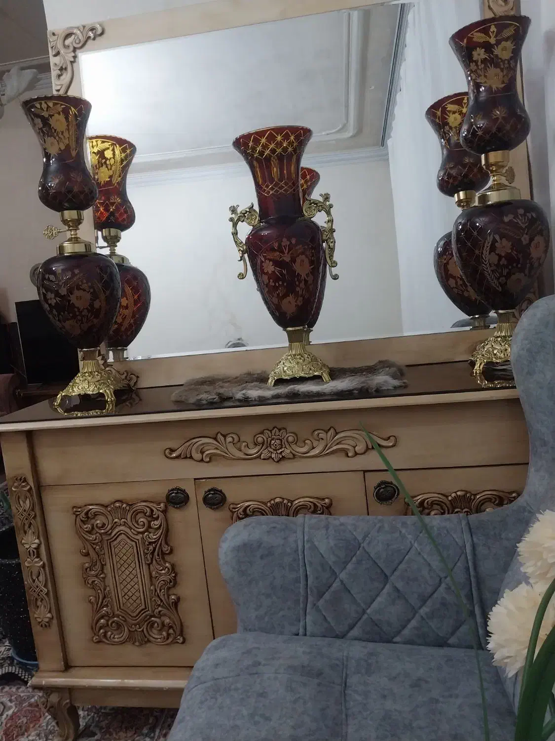 آینه وکنسول|بوفه، ویترین، کنسول|تبریز, |دیوار