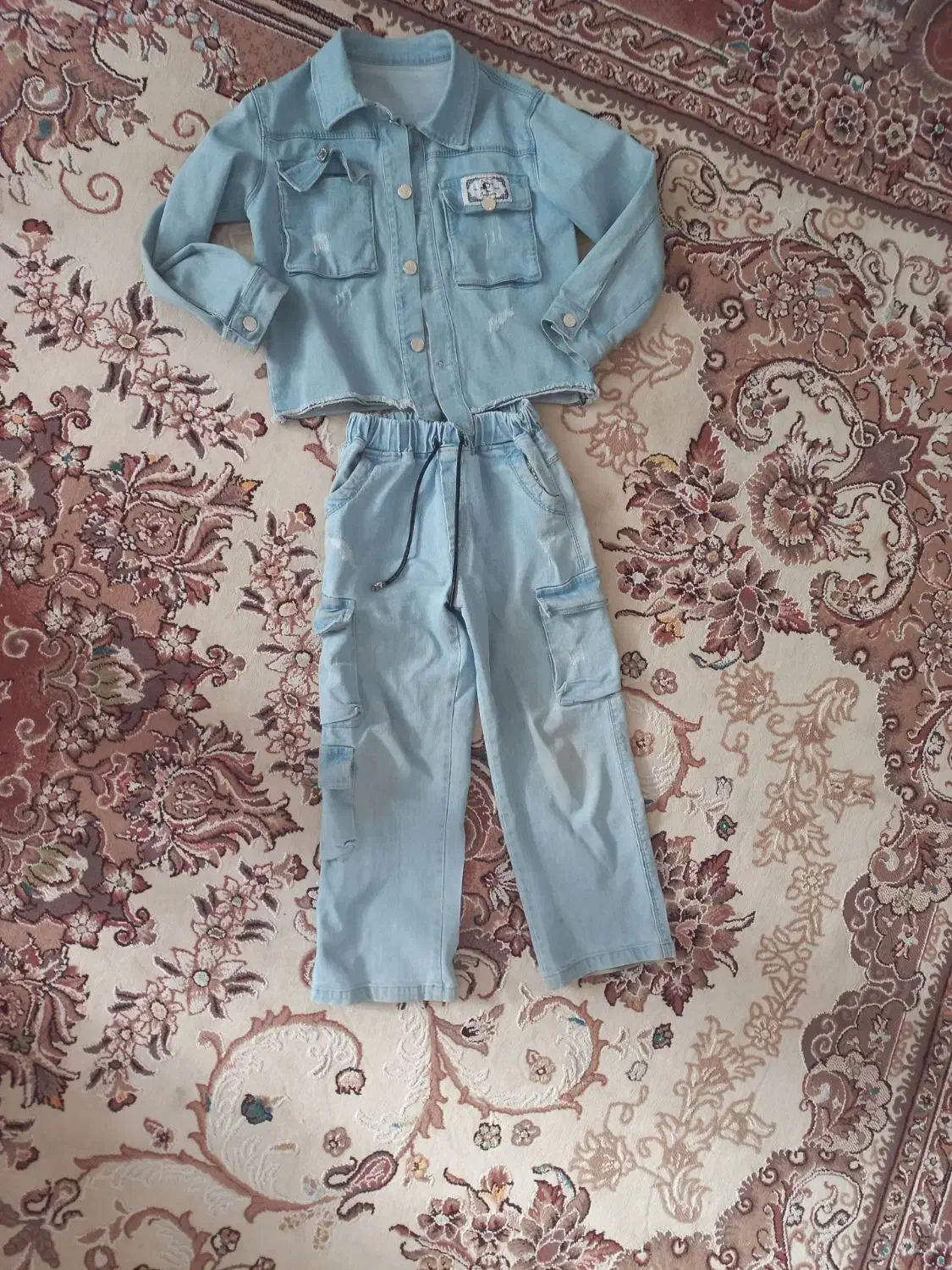 کت و شلوار لی دخترانه|لباس|بیرجند, |دیوار