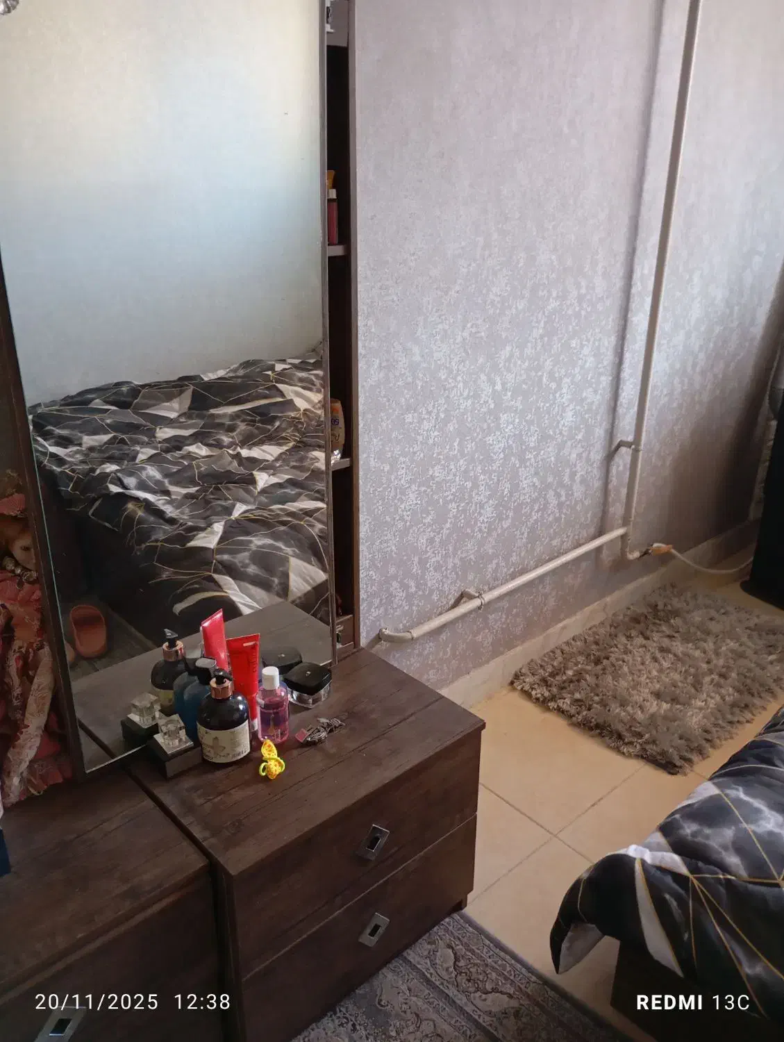 تخت خواب دونفره ام دی اف|تخت و سرویس خواب|لاهیجان, شهید آوینی|دیوار