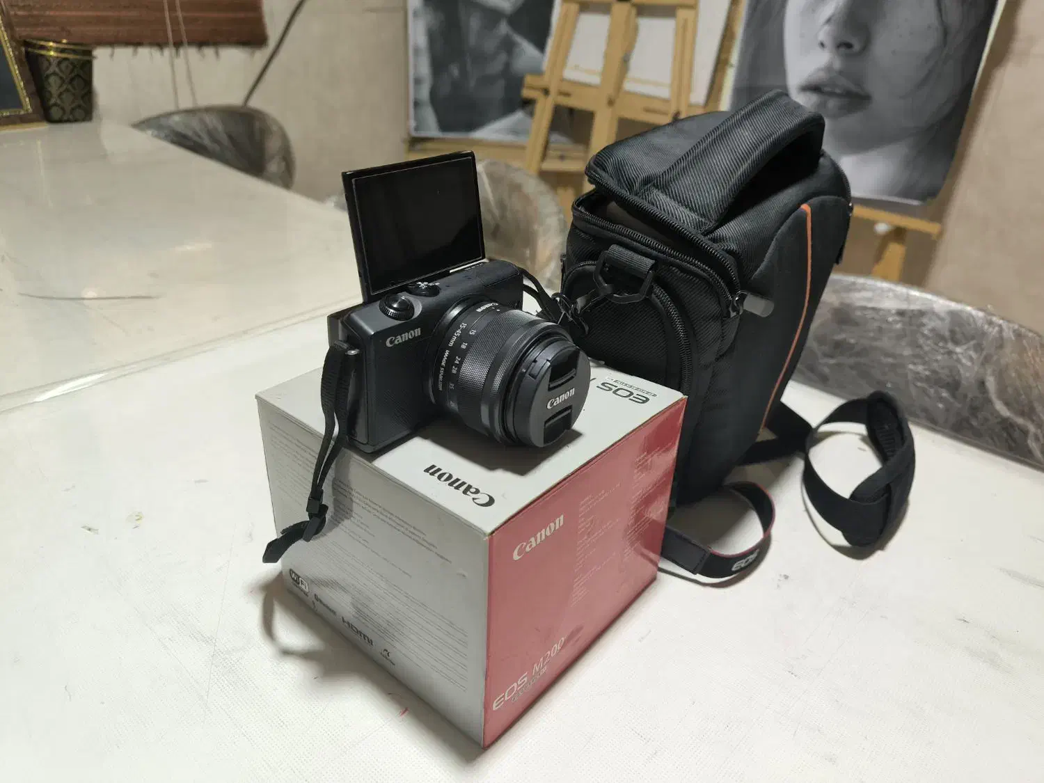 دروبین کنون مدل m200کامپکت 4k شات کم|دوربین عکاسی و فیلمبرداری|ملارد, |دیوار