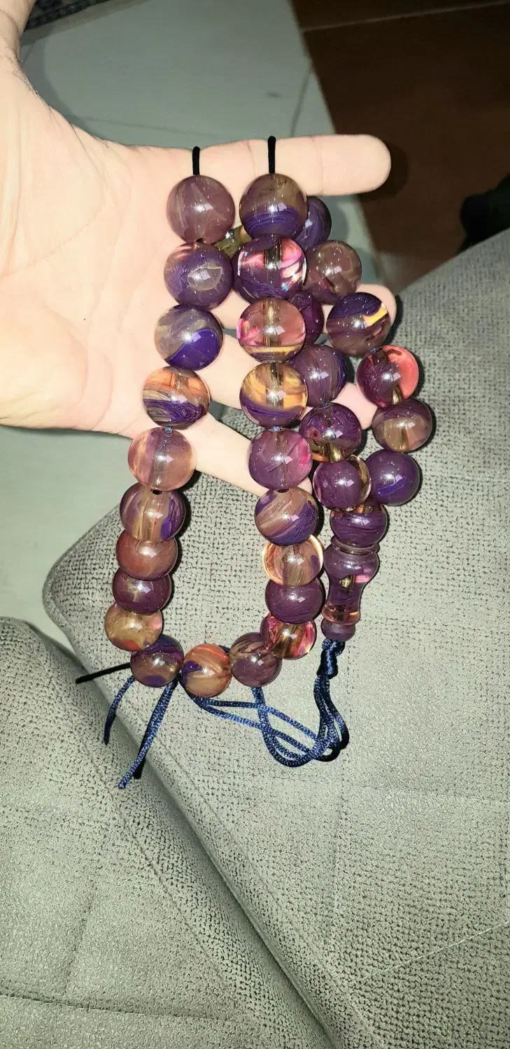 تسبیح کهربای کلکسیونی|کلکسیون اشیاء عتیقه|کرمانشاه, |دیوار