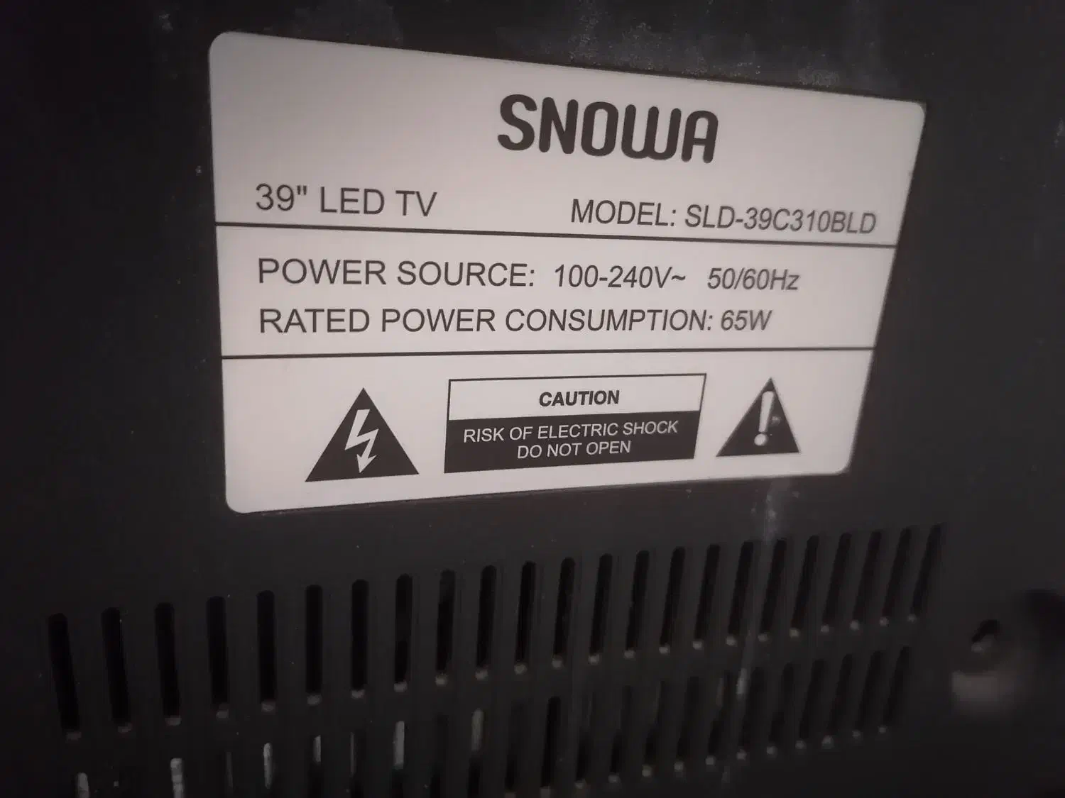 تلویزیون 39 اینچ اسنوا|تلویزیون و پروژکتور|اهواز, بیست متری شهدا|دیوار