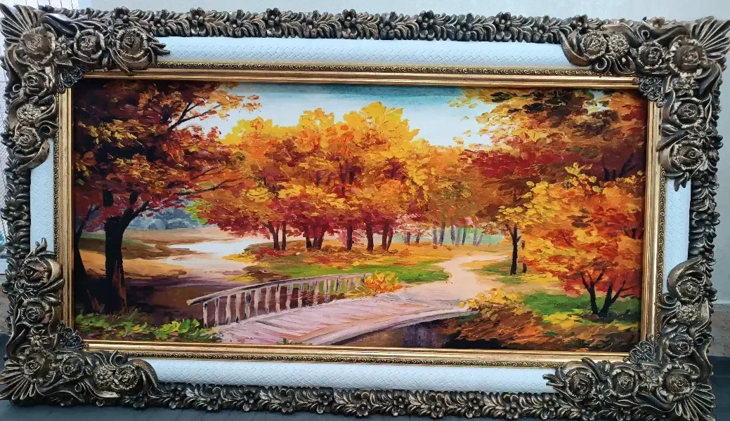 تابلو فرش پاییزی|تابلو فرش|دامغان, |دیوار