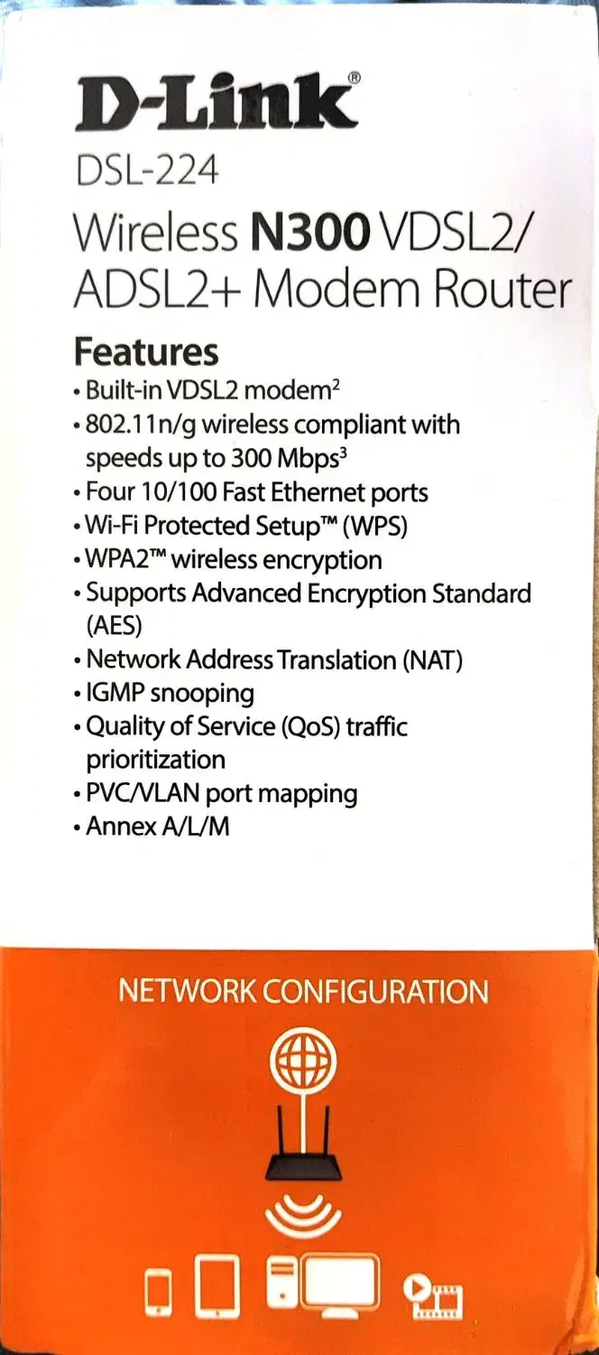 مودم ADSL-VDSL دی لینک D-Link dsl 124|مودم و تجهیزات شبکه|دورود, |دیوار