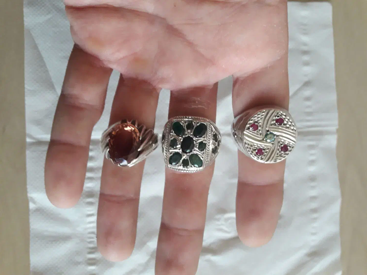 انگشتر نقره جواهری|جواهرات|تهران, افسریه جنوبی|دیوار