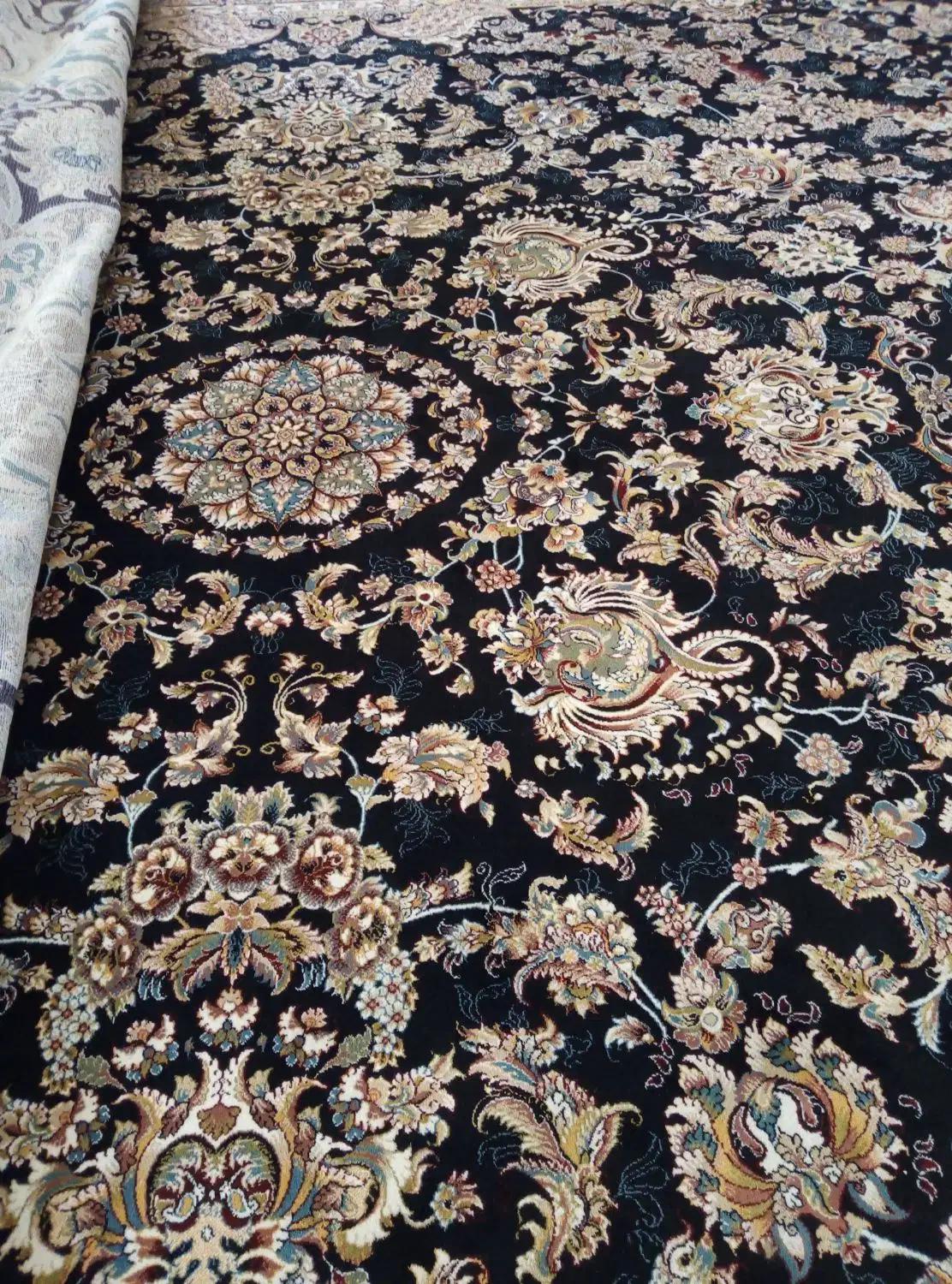 فرش افشان سرمه ای|فرش|اردبیل, |دیوار