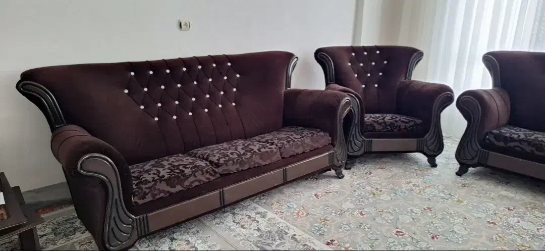 مبل 7 نفره قیمت 5 تومن|مبلمان خانگی و میز عسلی|جوانرود, |دیوار