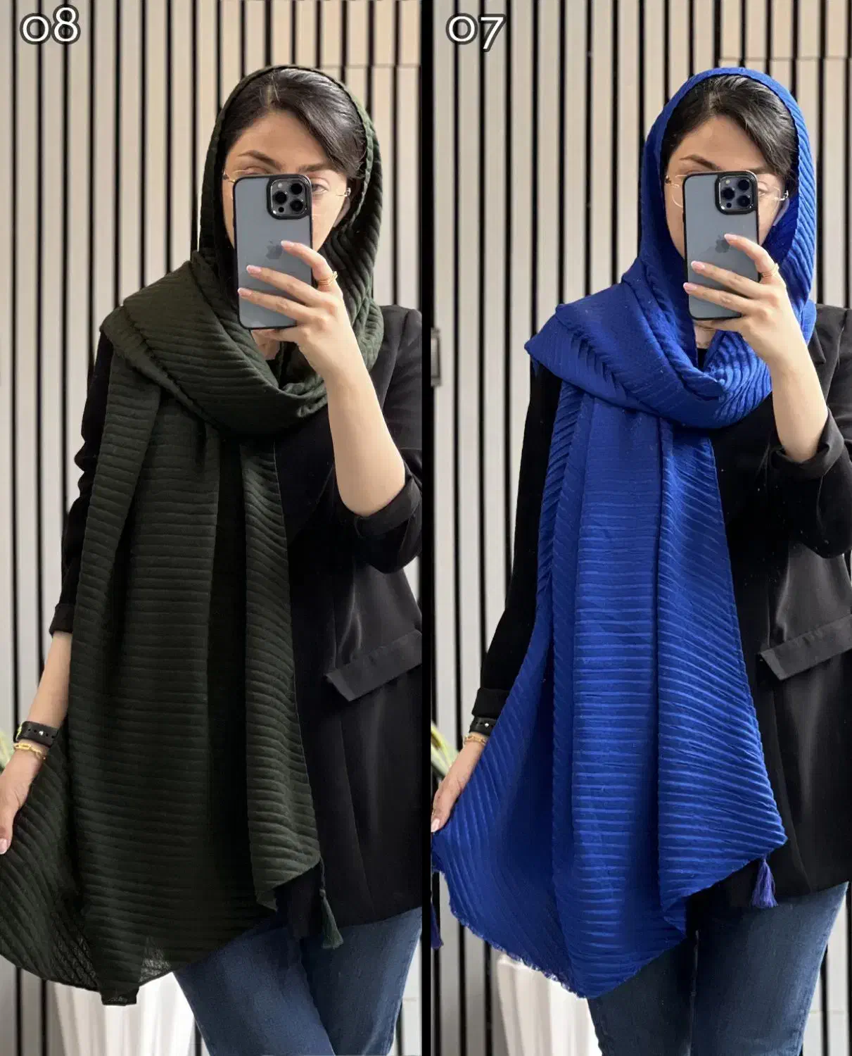 شال پلیسه پوست ماری|لباس|قم, سالاریه|دیوار