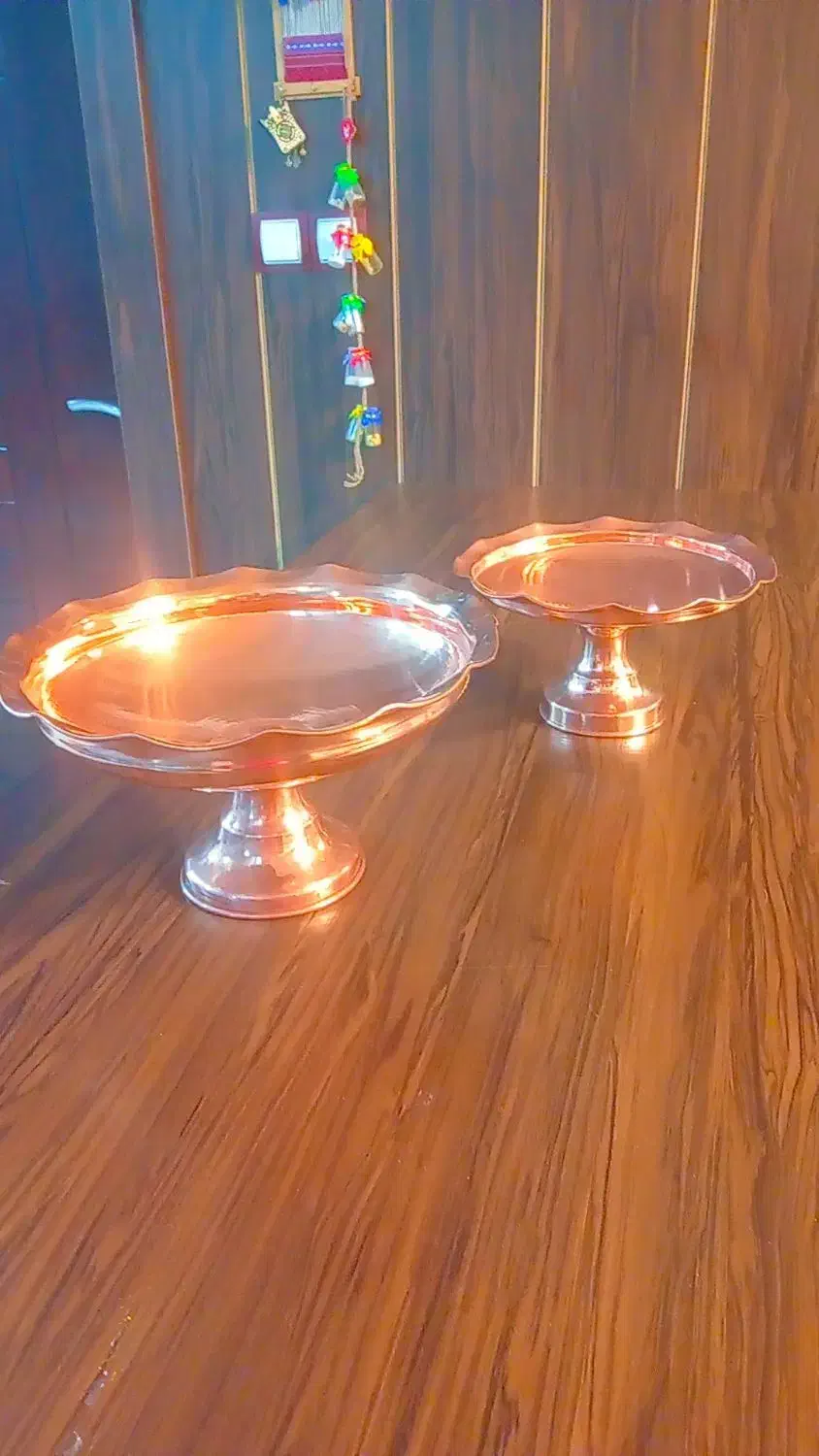 جا میوه ای وشیرینی خوری مسی|ظروف سرو و پذیرایی|خمینیشهر, |دیوار