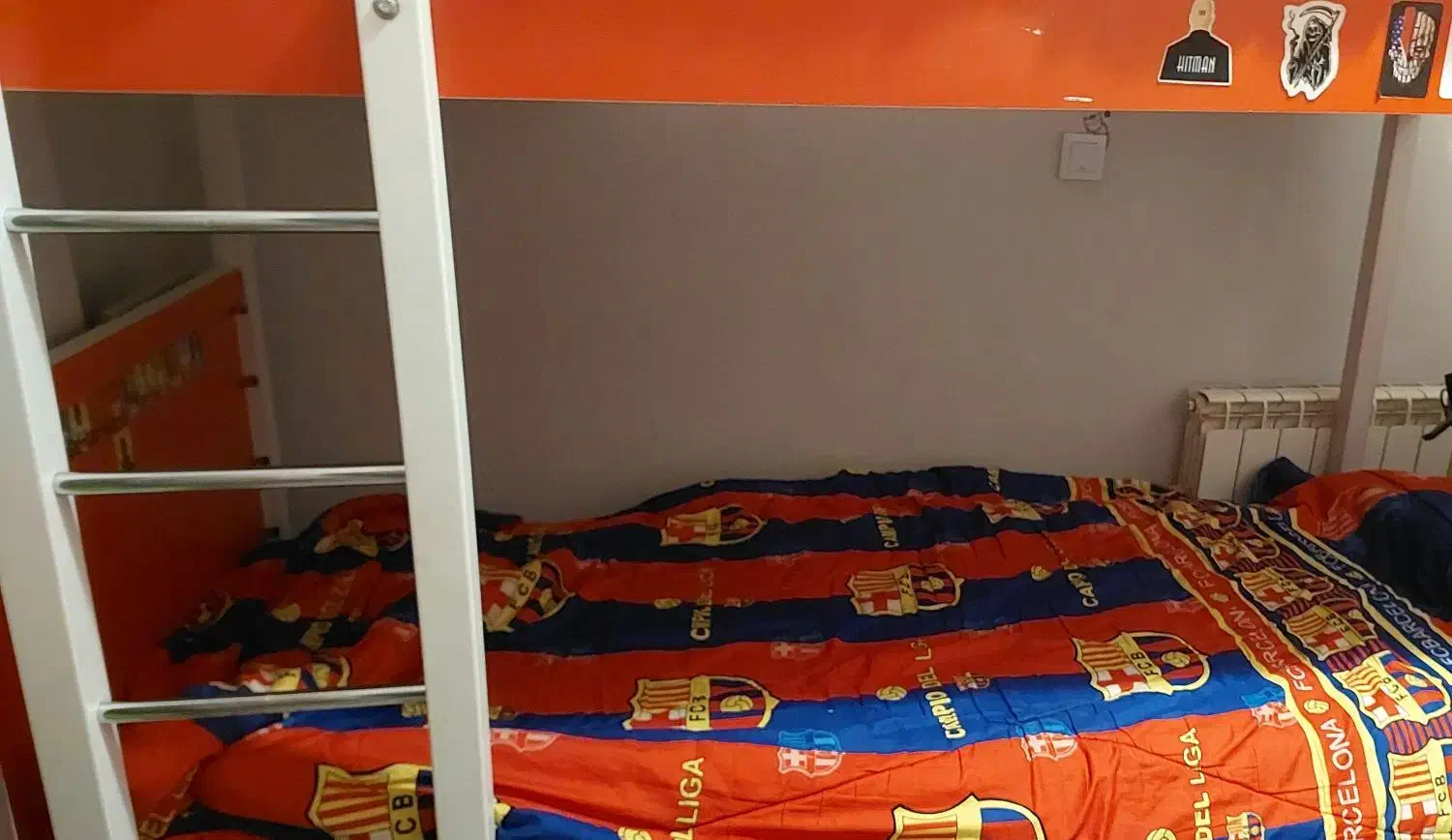 تخت خواب دوطبقه +کمد mdf|تخت و سرویس خواب|اندیشه, اندیشه فاز ۲|دیوار