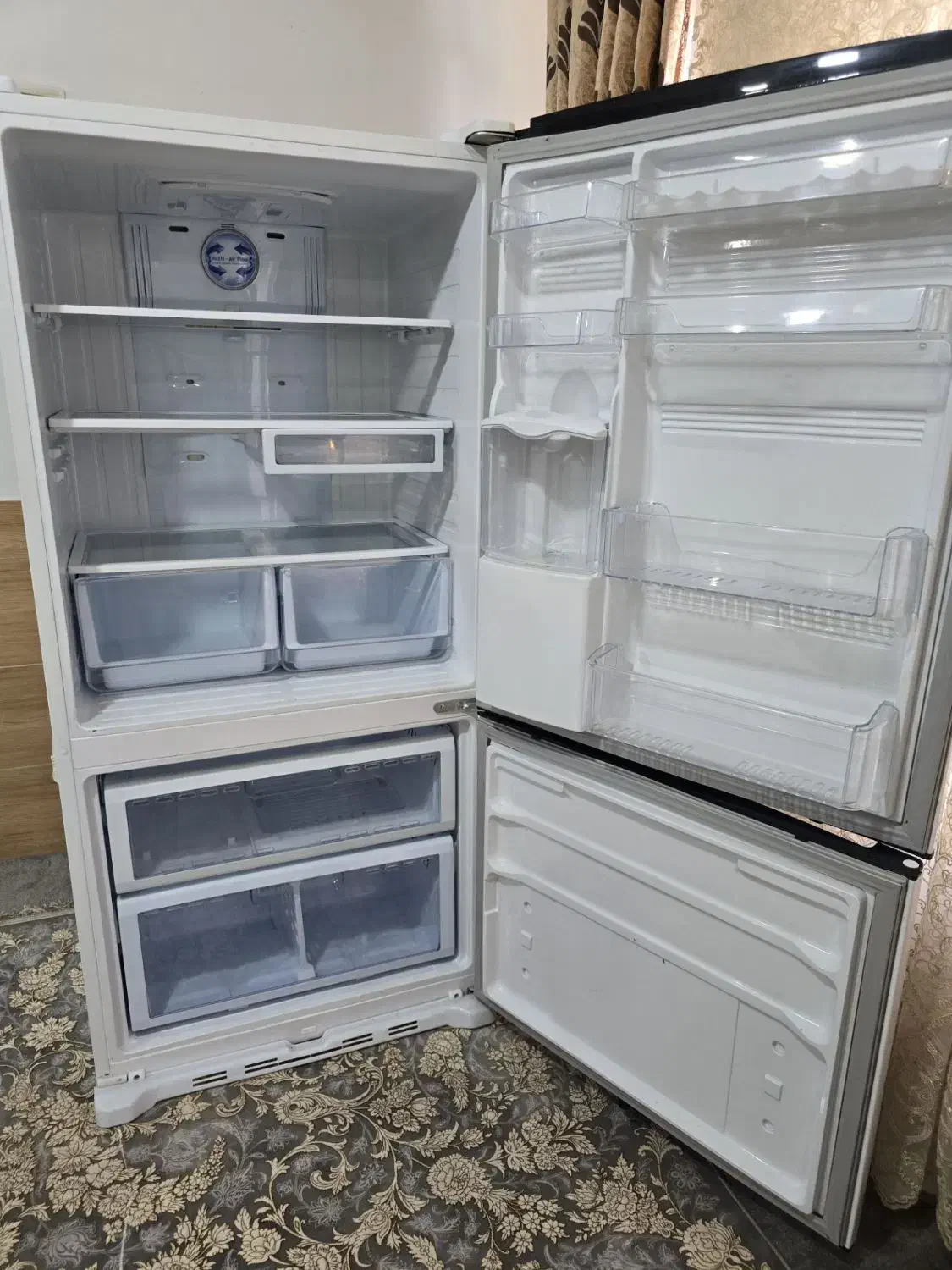 یخچال|یخچال و فریزر|بافت, |دیوار