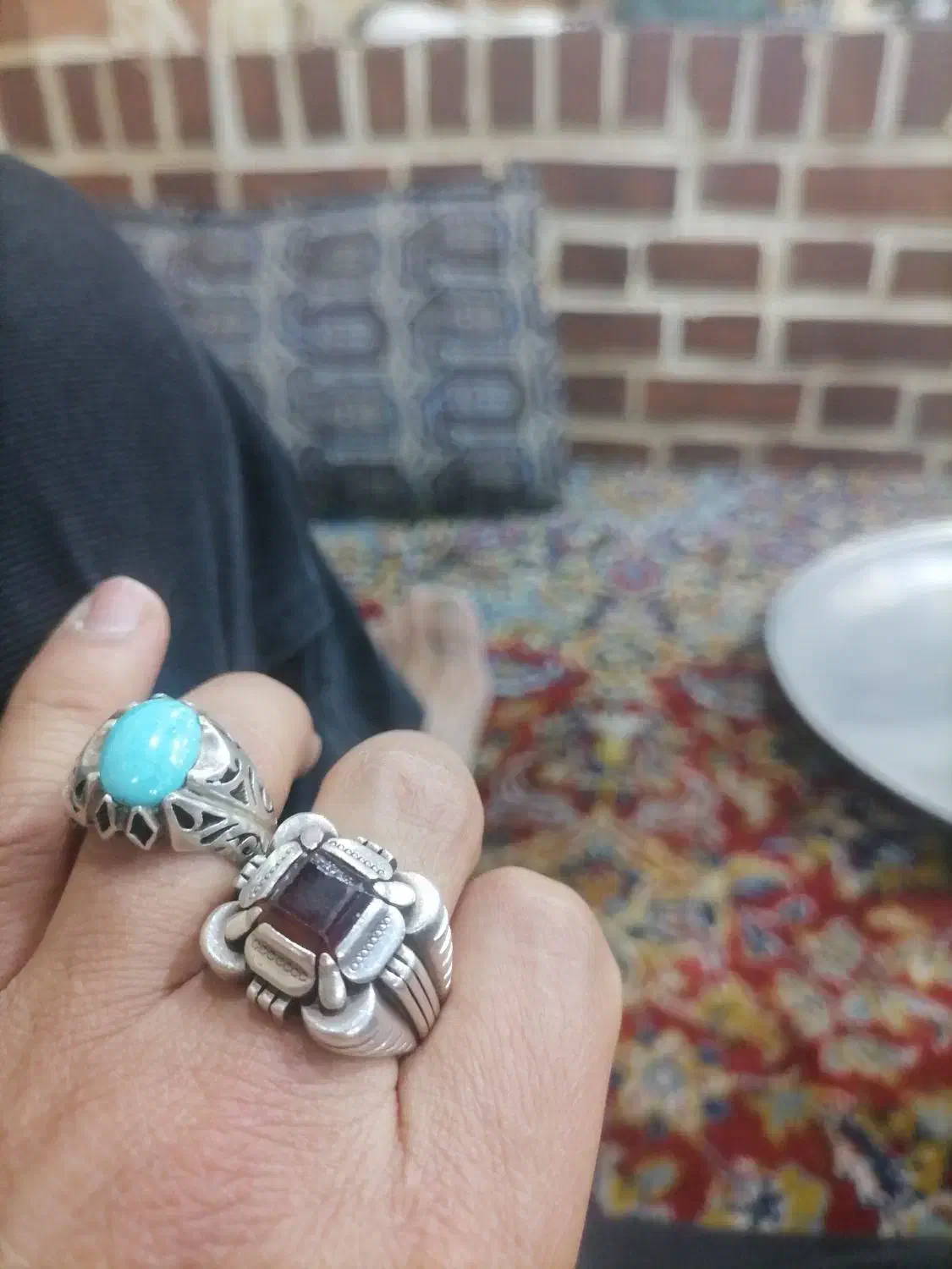 سنگ گارنت سرخ رکاب تبریزی|جواهرات|قنوات, |دیوار