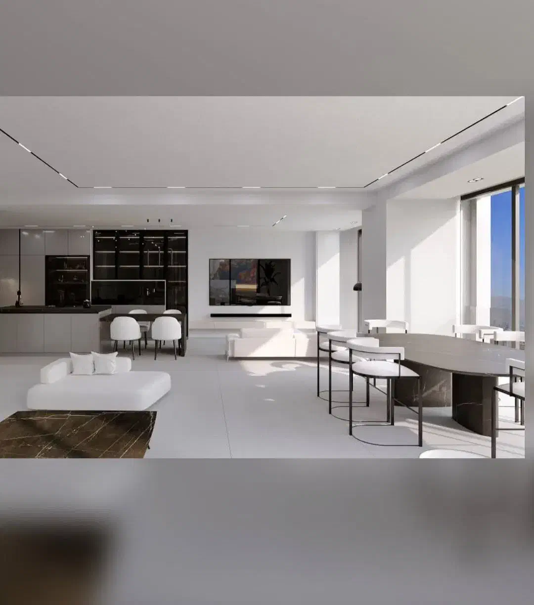 زعفرانیه ۱۵۰متر طبقه آخر بازسازی شده ویو دو طرف|فروش آپارتمان|تهران, زعفرانیه|دیوار